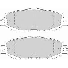 FD7095A NECTO Комплект тормозных колодок, дисковый тормоз