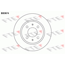 BS3674 FTE Тормозной диск