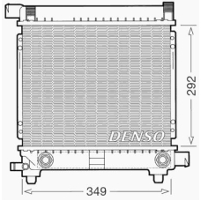 DRM17027 DENSO Радиатор, охлаждение двигателя