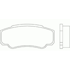P 23 093 BREMBO Комплект тормозных колодок, дисковый тормоз