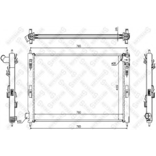 10-25452-SX STELLOX Радиатор, охлаждение двигателя