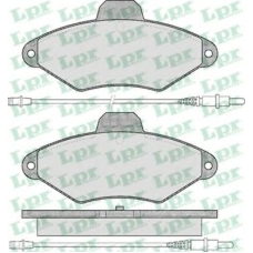 05P487 LPR Комплект тормозных колодок, дисковый тормоз