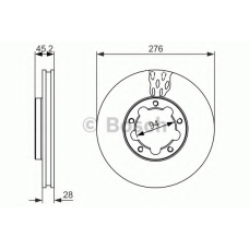 0 986 479 136 BOSCH Тормозной диск