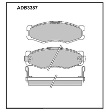 ADB3387 Allied Nippon Тормозные колодки