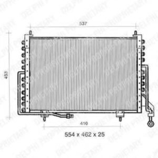 TSP0225296 DELPHI Конденсатор, кондиционер