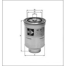 KC 389 KNECHT Топливный фильтр