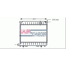 1400271 KUHLER SCHNEIDER Радиатор, охлаждение двигател