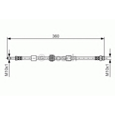 1 987 476 713 BOSCH Тормозной шланг