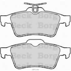 BBP2288 BORG & BECK Комплект тормозных колодок, дисковый тормоз