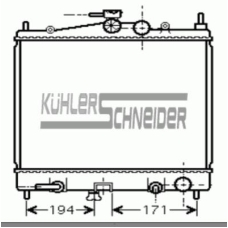 1601011 KUHLER SCHNEIDER Радиатор, охлаждение двигател