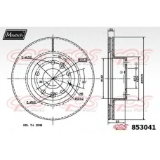 853041.6980 MAXTECH Тормозной диск