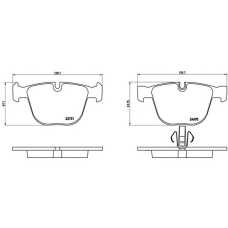 P 06 053 BREMBO Комплект тормозных колодок, дисковый тормоз