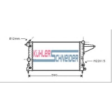 0612801 KUHLER SCHNEIDER Радиатор, охлаждение двигател