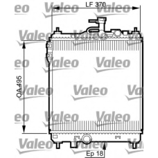 734914 VALEO Радиатор, охлаждение двигателя