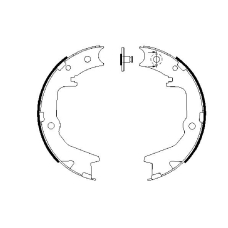 0 986 487 683 BOSCH Комплект тормозных колодок, стояночная тормозная с