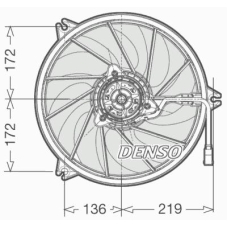 DER21008 DENSO Вентилятор, охлаждение двигателя