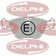 LP602 DELPHI Комплект тормозных колодок, дисковый тормоз