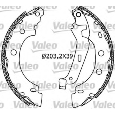 554638 VALEO Комплект тормозных колодок