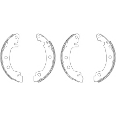 8DB 355 003-381 HELLA Комплект тормозных колодок