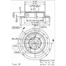 BS 7653 BRECO Тормозной диск