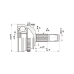CVJ5153.10 OPEN PARTS Шарнирный комплект, приводной вал