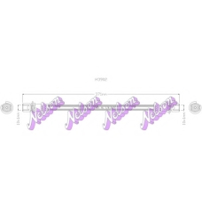 H3902 Brovex-Nelson Тормозной шланг