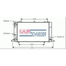 5010601 KUHLER SCHNEIDER Радиатор, охлаждение двигател