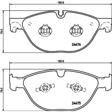 8DB 355 015-701 HELLA PAGID Комплект тормозных колодок, дисковый тормоз