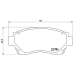 P 83 027 BREMBO Комплект тормозных колодок, дисковый тормоз