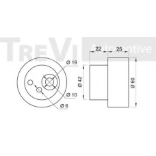 SK909027 SK Натяжной ролик, ремень грм