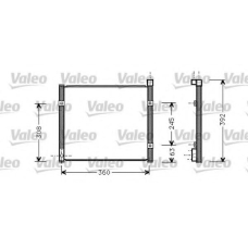 817784 VALEO Конденсатор, кондиционер