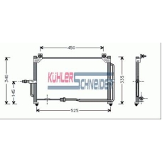 5220001 KUHLER SCHNEIDER Конденсатор, кондиционер