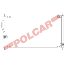 3875K8C1 POLCAR Skraplacze klimatyzacji