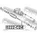 0222-C24 FEBEST Осевой шарнир, рулевая тяга