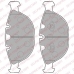 LP1798 DELPHI Комплект тормозных колодок, дисковый тормоз