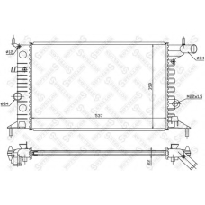 10-25060-SX STELLOX Радиатор, охлаждение двигателя