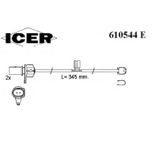 610544 E ICER Сигнализатор, износ тормозных колодок
