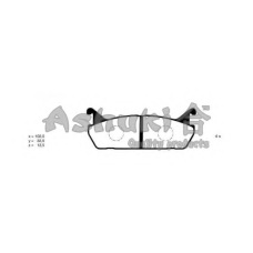 D094-01J ASHUKI Комплект тормозных колодок, дисковый тормоз