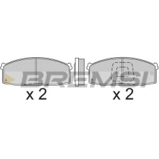 BP2199 BREMSI Комплект тормозных колодок, дисковый тормоз