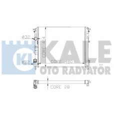 205600 KALE OTO RADYATOR Радиатор, охлаждение двигателя