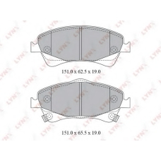 BD-7598 LYNX Bd-7598 колодки тормозные передние toyota avensis (t27) 1.8-2.0 09>