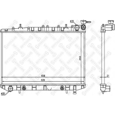 10-25045-SX STELLOX Радиатор, охлаждение двигателя
