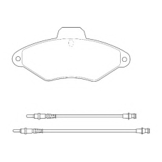 WBP21631A WAGNER LOCKHEED Комплект тормозных колодок, дисковый тормоз