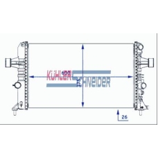 0600521 KUHLER SCHNEIDER Радиатор, охлаждение двигател