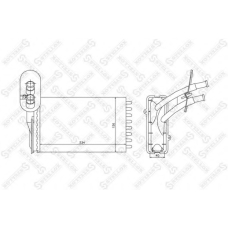 10-35116-SX STELLOX Теплообменник, отопление салона