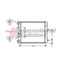 76002005 VAN WEZEL Радиатор, охлаждение двигателя