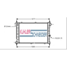 0608201 KUHLER SCHNEIDER Радиатор, охлаждение двигател