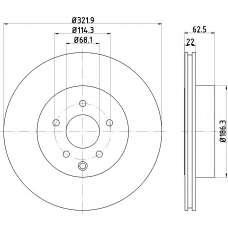 MDC2615 MINTEX Тормозной диск