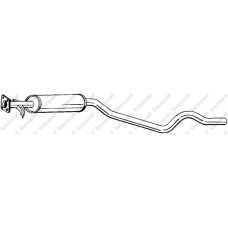 282-793 BOSAL Средний глушитель выхлопных газов