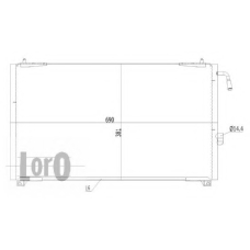 038-016-0014 LORO Конденсатор, кондиционер